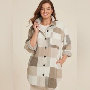 Maurices super plush longline shacket
